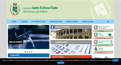 Desktop Screenshot of comune.santostefanoticino.mi.it